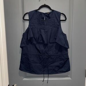 Banana Republic Navy Blue Sleeveless Blouse